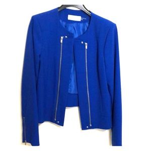 Cropped Calvin Klein zippered blazer